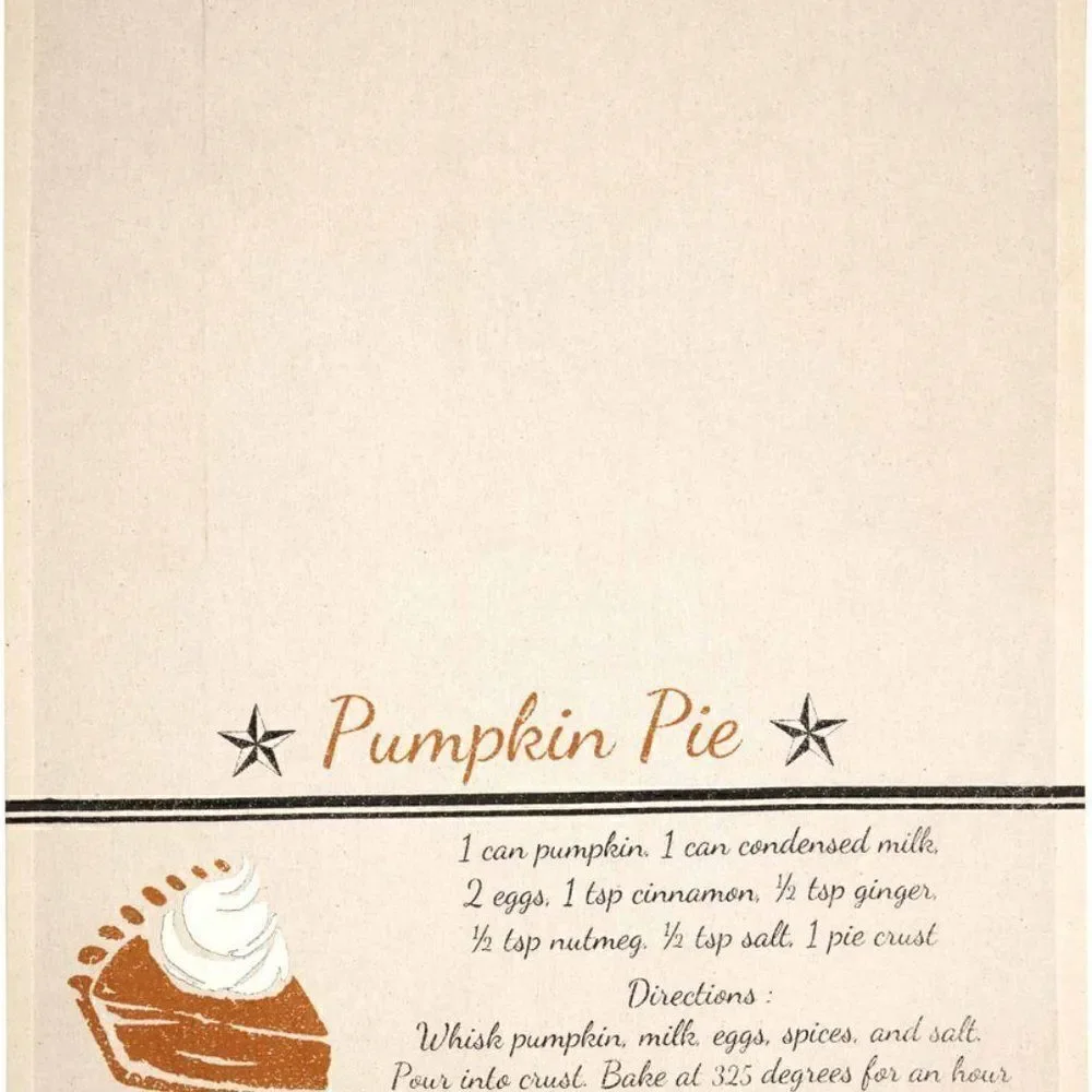 Harvest Tea Towel Set Pumpkin Thanksgiving Holiday